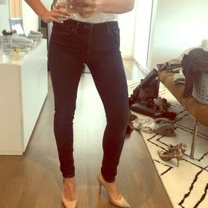 MOTHER High Wasted Skinny Jeans